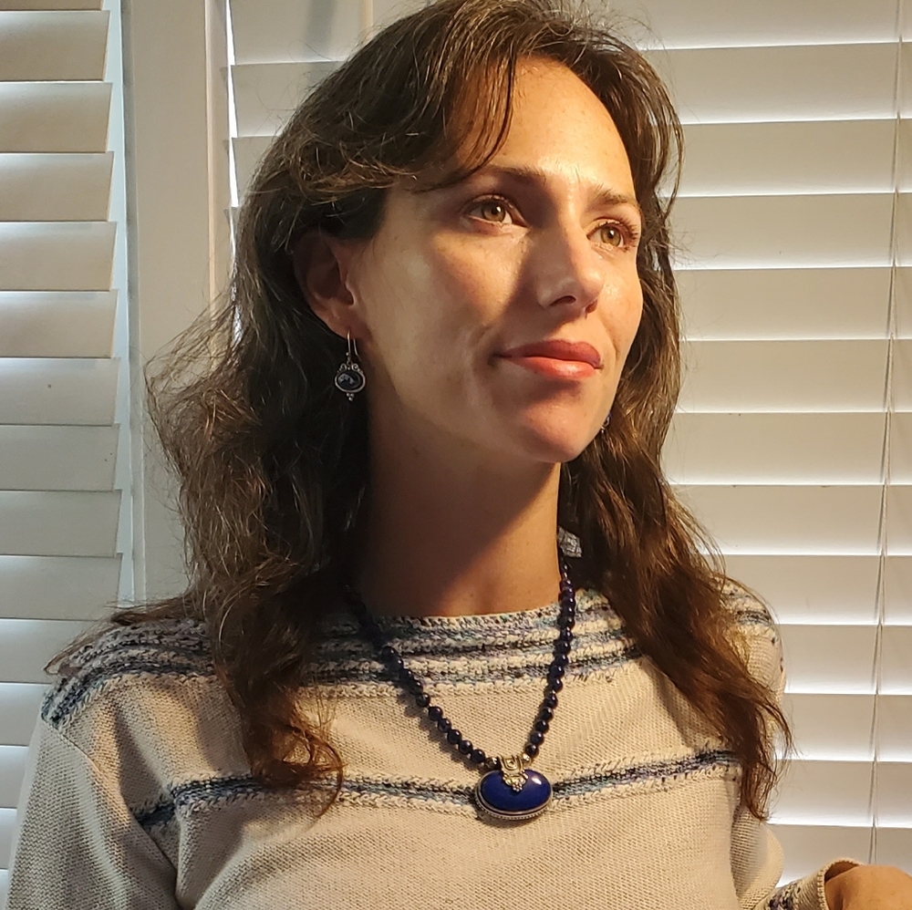 Vintage Lapis Lazuli and sterling silver necklace/ earrings - Picture 11 of 13